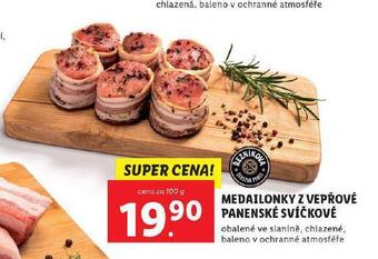 Lidl Medailonky z vepřové panenské svíčkové nabídka