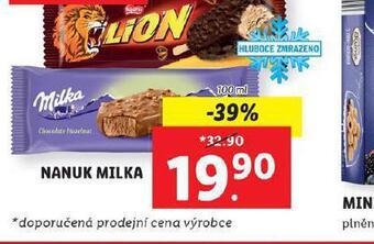 Lidl Nanuk milka nabídka