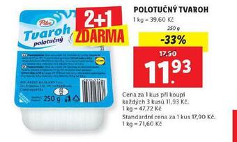 Lidl Polotučný tvaroh nabídka