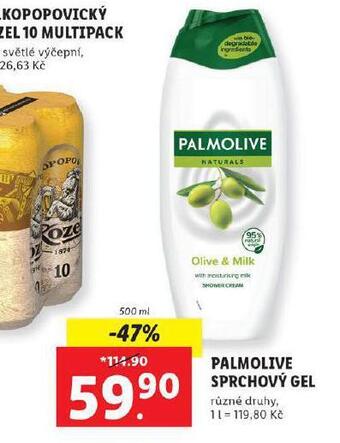 Lidl Palmolive sprchový gel nabídka