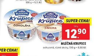 Lidl Kunín mléčná krupice nabídka