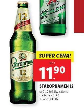 Lidl Pivo staropramen 12 nabídka