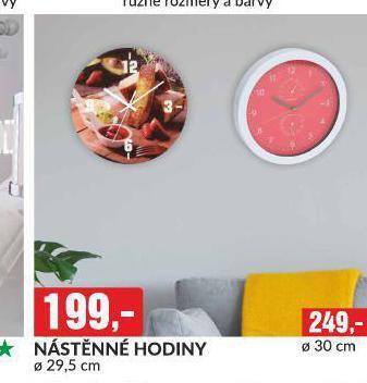 Baumax Nástěnné hodiny nabídka
