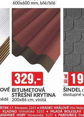 Baumax Bitumenová střešní krytina nabídka