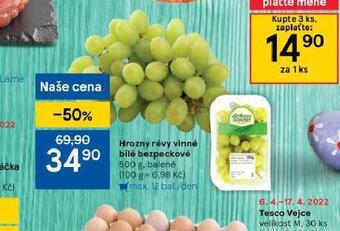 Tesco Hrozny révy vinné bílé bezpeckové nabídka