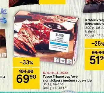 Tesco Tesco trhané vepřové s omáčkou s medem sous vide nabídka