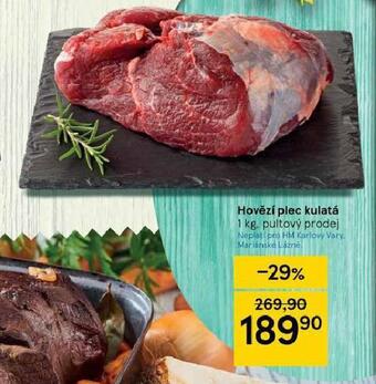 Tesco Hovězí kulatá plec nabídka