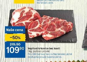 Tesco Vepřová krkovice bez kosti nabídka