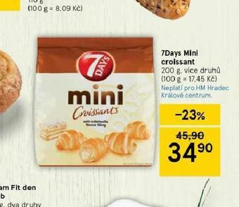 Tesco 7days mini croissant nabídka