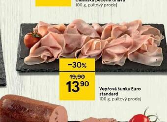 Tesco Vepřová šunka euro standard nabídka