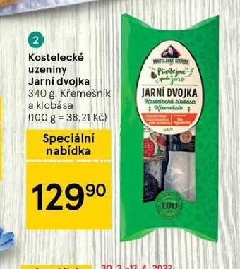 Tesco Kostelecké uzeniny jarní dvojka nabídka