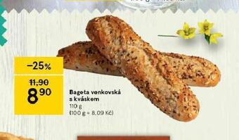 Tesco Bageta venkovská s kváskem nabídka