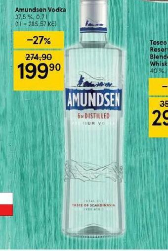 Tesco Amindsen vodka nabídka