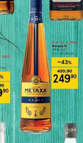Tesco Metaxa 5* nabídka