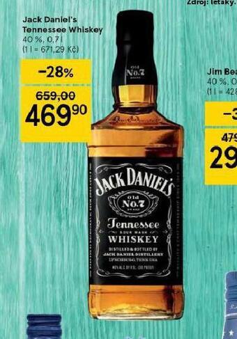 Tesco Jack daniel´s tennessee whisky nabídka