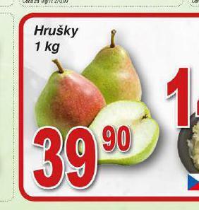 Lidl Hrušky nabídka