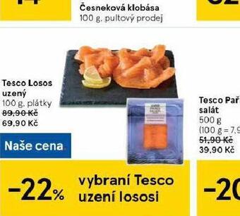 Tesco Tesco losos uzený nabídka