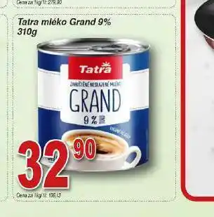 Lidl Tatra mléko grand 9% nabídka