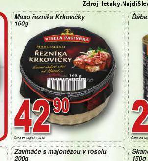 Lidl Maso řezníka krkovičky nabídka