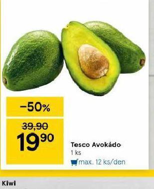 Tesco Avokádo nabídka