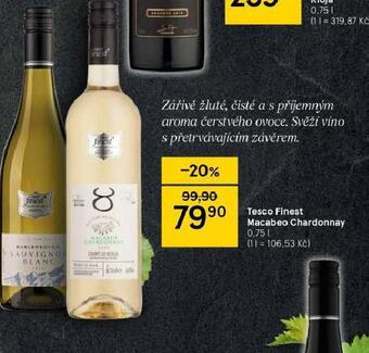 Tesco Tesco finest macabeo chardonnay nabídka