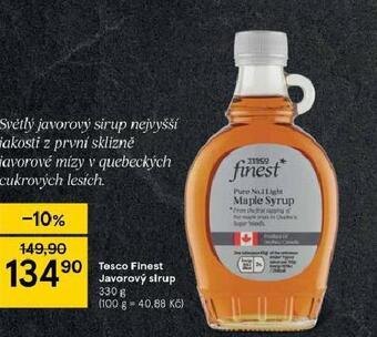 Tesco Tesco finest javorový sirup nabídka