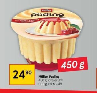 Tesco Müller puding nabídka