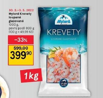 Tesco Mylord krevety loupané glazované nabídka