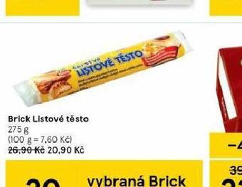 Tesco Brick listové těsto nabídka