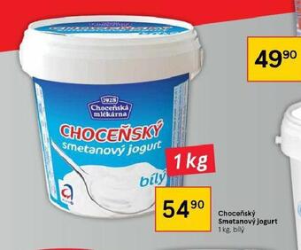 Tesco Choceňský smetanový jogurt nabídka