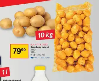 Tesco Brambory balené xxl nabídka