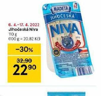 Tesco Jihočeská niva nabídka
