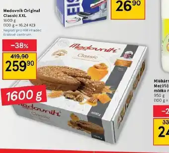 Tesco Medovník original classic xxl nabídka