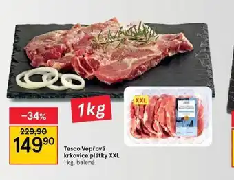 Tesco Vepřové krkovice plátky xxl nabídka