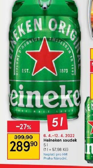Tesco Heineken soudek nabídka