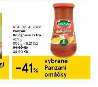 Tesco Panzani bolognese extra nabídka