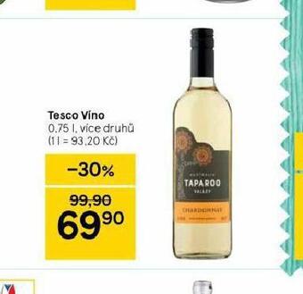 Tesco Tesco víno nabídka