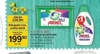 Tesco Ariel prací prostředek nabídka