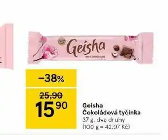Tesco Geisha čokoládová tyčinka nabídka