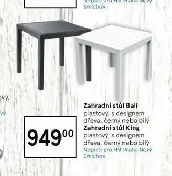 Tesco Zahradní stůl bali nabídka