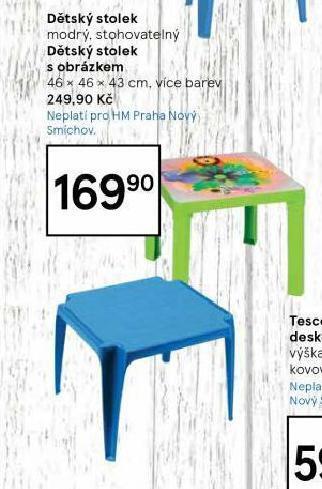 Tesco Dětský stolek s obrázkem nabídka