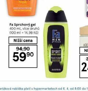 Tesco Fa sprchový gel nabídka