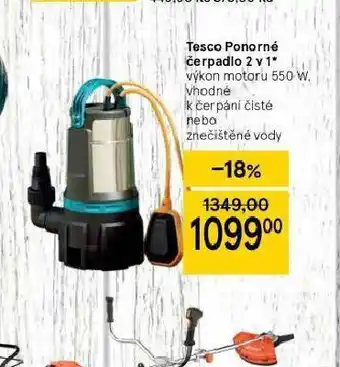 Tesco Tesco ponorné čerpadlo nabídka
