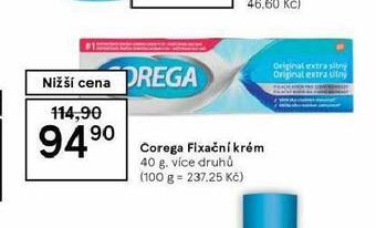 Tesco Corega fixační krém nabídka