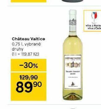 Tesco Chateau valtice nabídka