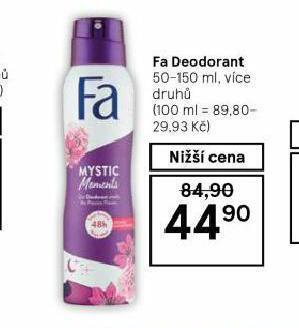 Tesco Fa deodorant nabídka