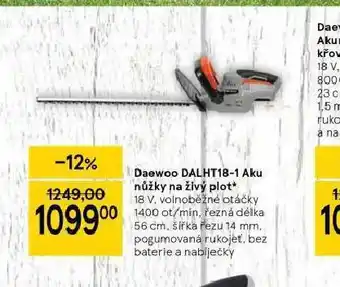 Tesco Daewoo aku nůžky na živý plot nabídka