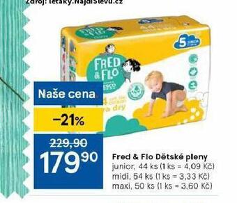 Tesco Fred & flo dětské pleny nabídka