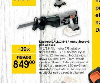 Tesco Daewoo akumulátorová pila ocaska nabídka