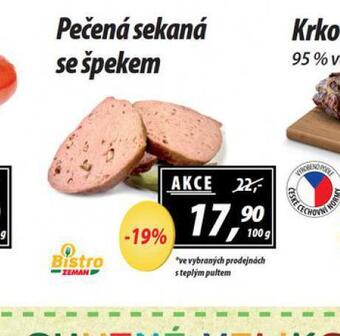 ZEMAN Pečená sekaná se špekem nabídka
